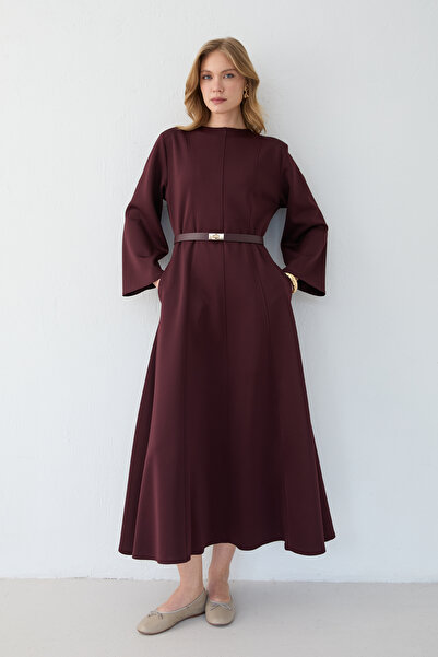 Melike Tatar Belted Scuba Dress 32-3701-1