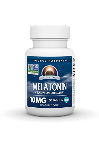 source naturals Sleep Science Melatonin, Helps Promote Sleep* 10 mg - 60 Tablets