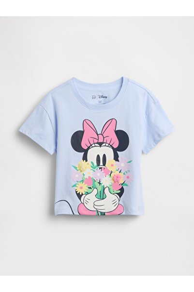 GAP Kız Bebek Açık Mavi Grafik Baskılı T-Shirt