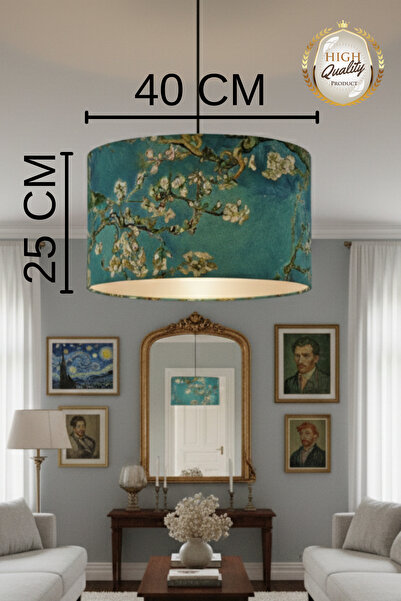 APCASADECOR Van Gogh Badem Çiçekleri Sarkıt Avize