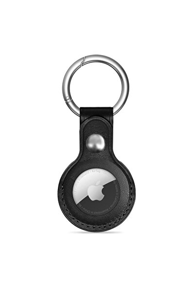 Tech-Protect NaturalFit Leather Case for Apple AirTag - Black