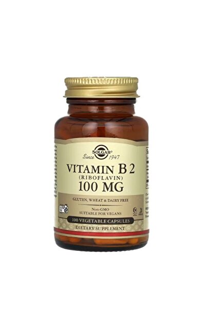 Solgar Vitamina B2 (Riboflavină) 100 mg 100 capsule vegetale -