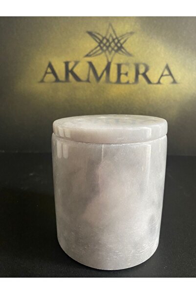Akmera Home وعاء توابل رخامي مفرد