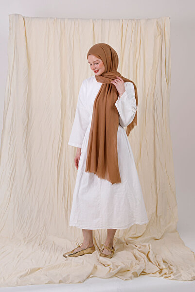 FENZA SCARF ТЕРАКОТЕН ЦВЯТ БАМБУКОВ ШАЛ