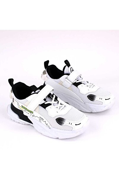 mm Comfortable sneakers for children with a voluminous sole A526-WHITE