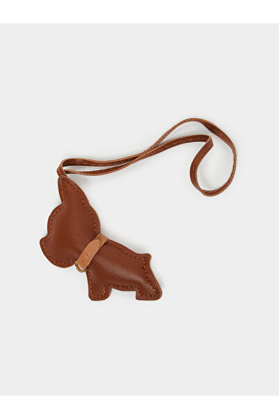 Styli تعليقة حقيبة على شكل كلب بني