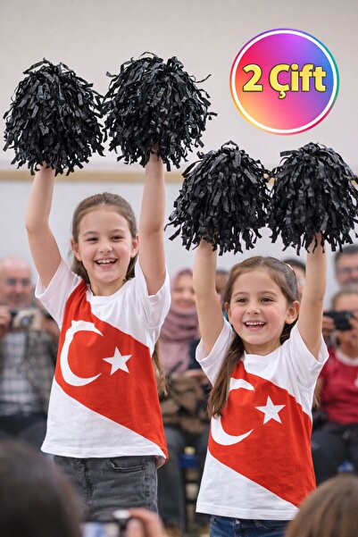 TOYFEST PonPon Mat Чорний Amigo з палицею Міцний Легкий Ponpon для вболівання...