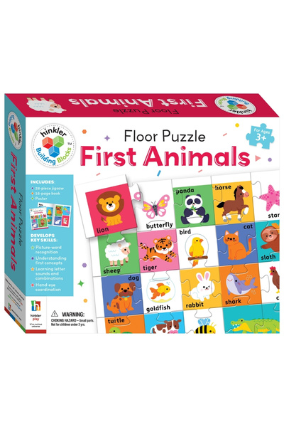 Hinkler Building Blocks Floor Puzzle First Animals
