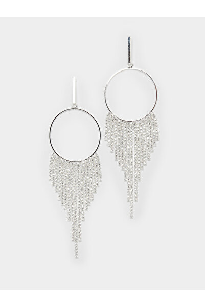 Styli Sparkling Crystal Hoop Earrings
