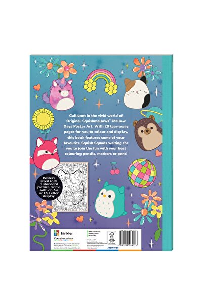Hinkler Kaleidoscope Colouring Poster Art Squishmallows