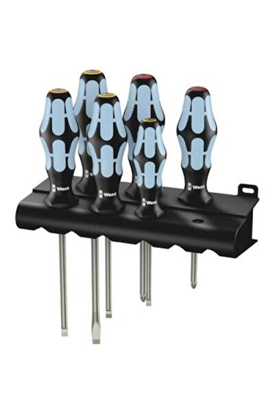 wera Set de 6 șurubelnițe, Wera, metal, plastic, cu suport, multicolore