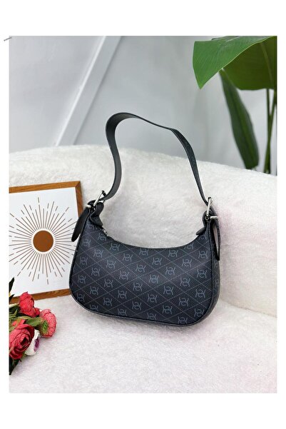 YEDİLALE Geantă de umăr pentru femei cu model monogramă