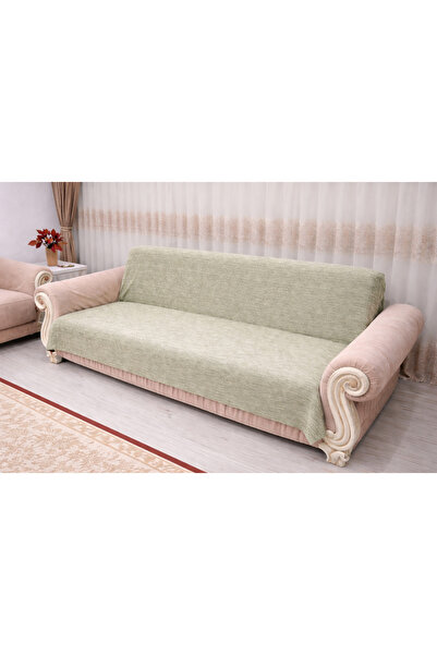 Mandaş Şönil El Dokuma Kolsuz Çekyat 2,li Örtü (3+3) A yeşil