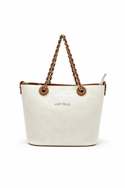 Just Polo Crossbody Women's Bag White-Tan 6054