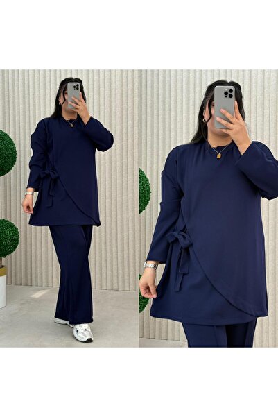 İLGEN FASHİON Self-Belted Flexible Fabric Sports Suit