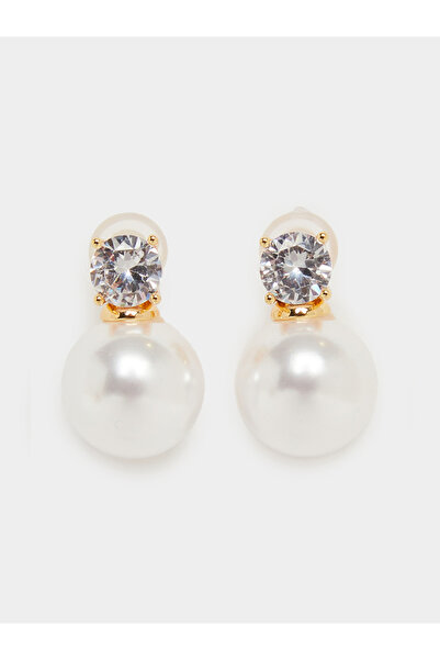 Styli Drop Faux Pearl Earrings
