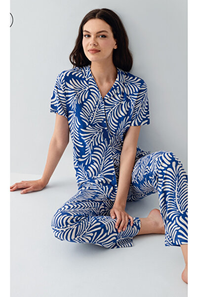 Arnetta Women'S, Modal, Shirt Collar, (with Socks as a Gift), Pajama Set