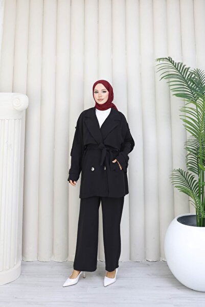 ankanoor Tensel Trench Model Double Suit Anka264067