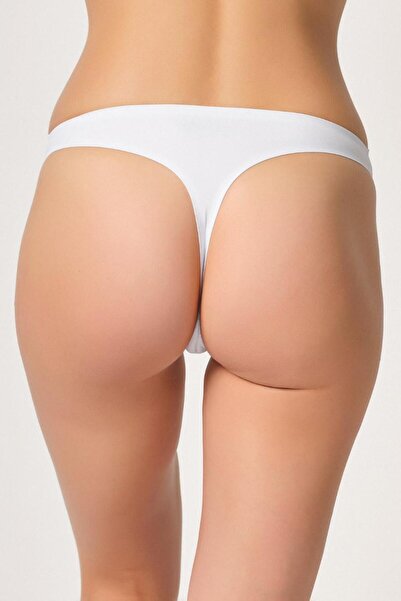 Difolia ΛΕΥΚΟ MI Emay 2802 Σλιπ με κορδόνια και κόψιμο με λέιζερ