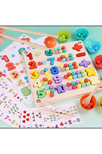 Montessori Mathematical Game: Matching and Sorting Colors and Numbers
