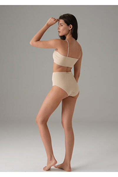 Difolia Γυναικείο δέρμα χωρίς ραφή ψηλόμεσο εμπριμέ Slip 7003