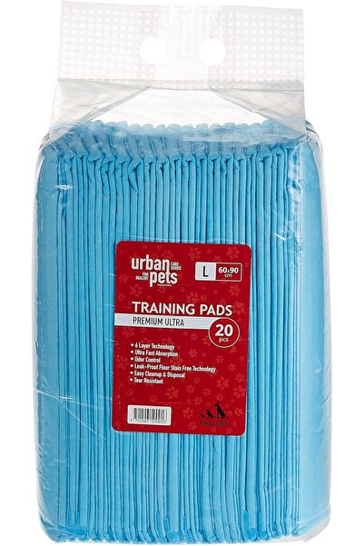 Urban Pets فوط تدريب ممتازة للجراء، مقاس كبير 60 × 90 سم، 20 قطعة
