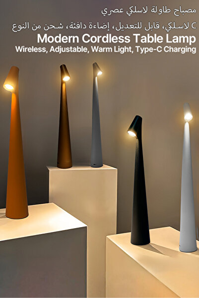 Generic Table lamp - 3 lighting modes - ideal for cafes, bars, rooms, bedroom...