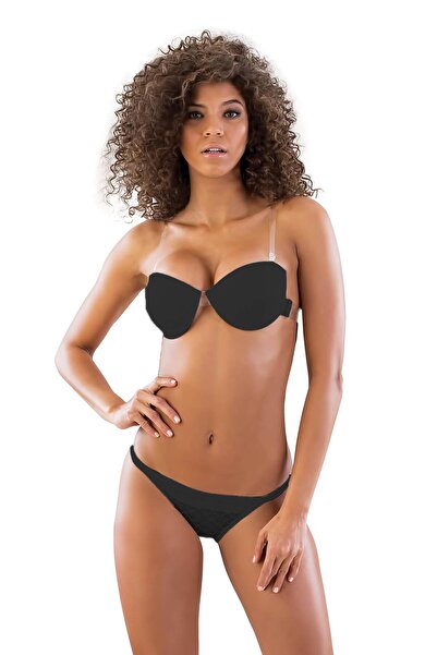 Difolia SİYAH B 2732 Strablez Set push-up cu spate transparent