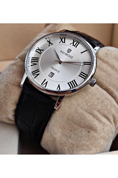 Raymond Silver White Classic Men's Wristwatch