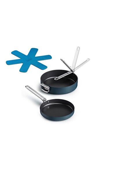 Joseph Joseph Set de 2 tigăi, Joseph Joseph, mânere pliabile, aluminiu/cerami...