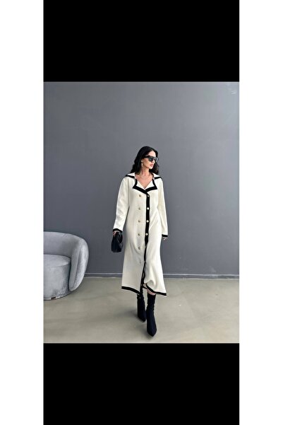 Nursay Long Dress with Gold Tattooing