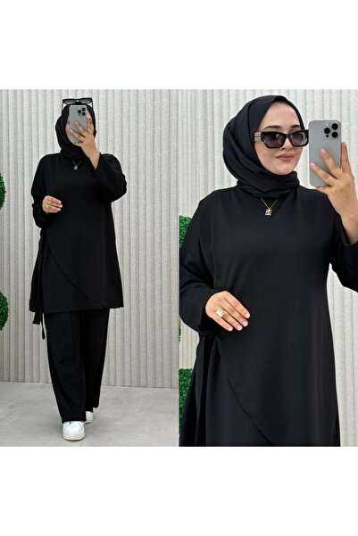 İLGEN FASHİON Self-Belted Flexible Fabric Sports Suit