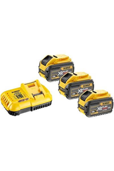 Dewalt Комплект от 3 батерии FlexVolt и зарядно устройство, DeWALT, 18V, 3x9....