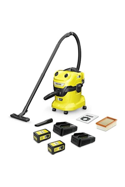 Karcher Set aspirator cu baterie dublă WD 4-18