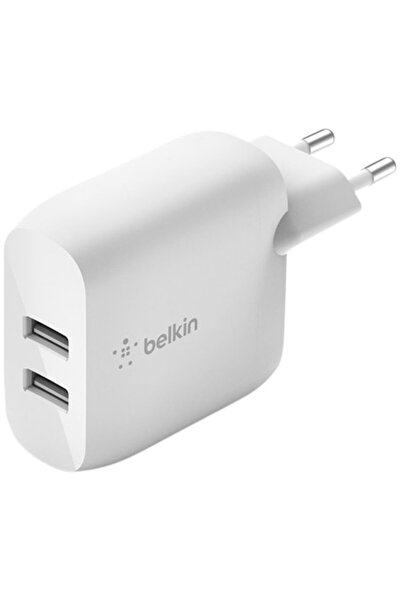 Belkin Încărcător de perete BOOST CHARGE dual USB-A 24W, 12W x2, alb