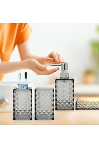 Arabest Bathroom Accessories Set, 4 Pcs Bathroom Decor Bathroom Sets Accessor...