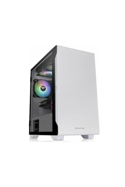 THERMALTAKE Carcasă S100 TG, Micro Tower, Albă