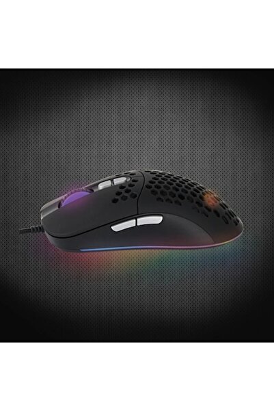 Pyramid Mouse de gaming cu LED, PYRAMID, Negru