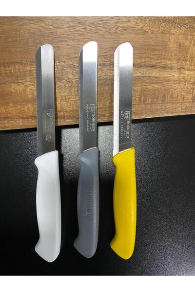 Solingen AKBAŞ HOME/Solingen Orijinal 3’lü Tırtıklı Ava Sebze Bıçağı/Kahvaltı...
