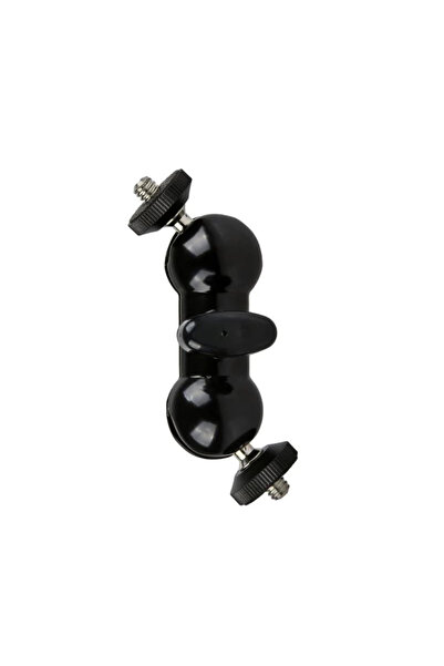 Ayex ST-24 Çift Küresel Başlıklı Mini Mafsallı Kol – 1/4 İnç Kamera ve Aksesu...