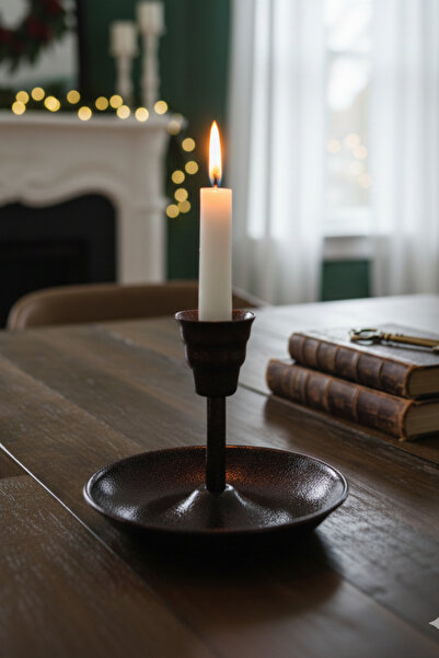 TURNA BAKIR Metal Vintage Mumluk & El Şamdanı Acı Kahve Turna2623-6