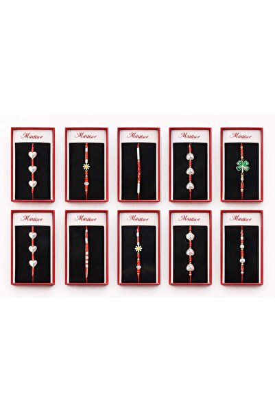 OEM Set of 12 individually wrapped martisor bracelets, different martisor des...