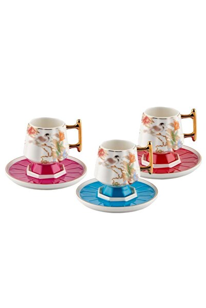 ROY KING MİX AYAKLI 6 KİŞİLİK TÜRK KAHVESİ FİNCANI