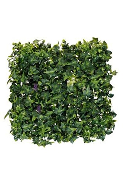 SHOPIENS Artificial Plant Panel Ivy with Flowers 50 x 50 cm