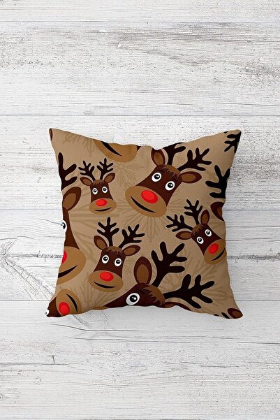 Nacario Nrcrioshop Pelangi Geyik New Year Patterned Double Sided Printed Invi...