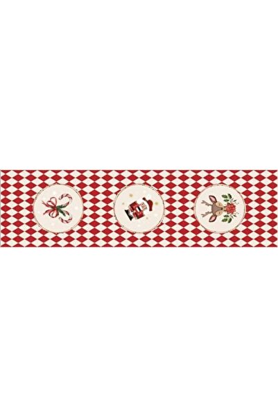Nacario Nrcrioshop Christmas Themed Digital Print Piece Table Runner Coverlet...