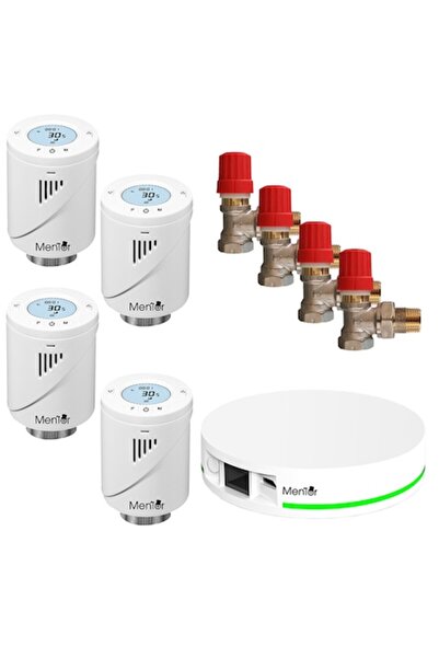Mentor Kit robinet termostatic Danfoss și cap termostatic inteligent pentru r...