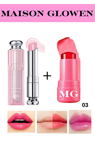 MAISON GLOWEN Ultra Nemlendirici Suya Dayanıklı Yüksek Pigmentli LİP BALM + J...