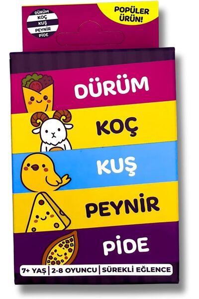 Yıldızan Newshpings Molfy Çabuk Reflex Kutu Oyunu Dürüm Koç Kuş Peynir Pide K...