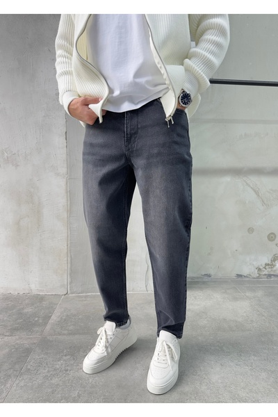 DİFRANSEL Men's Comfortable Fit Boyfriend Pants